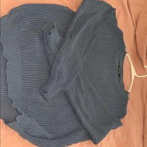 Wool knit sweater